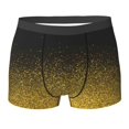 thumbnail image 6 of Men's Boxer Briefs, Gold Glitter Gradient Soft Comfy Mens Underwear Boxer Briefs Breathable With Widen Waist, 6 of 7