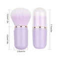 thumbnail image 3 of Retractable Makeup Brush, Portable Makeup Brush, Capsule Shape Compact Beauty Brush for Powder Blusher and Facial Cleaning, Soft Synthetic Bristles, Cosmetic Tool for Travel and Gift Use, 3 of 4