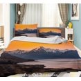 thumbnail image 2 of 3D Sunset Sky Snow Mountain Landscape Quilt Cover Set Bedding Set Duvet Cover, 2 of 3