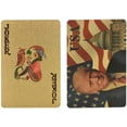 thumbnail image 2 of Blinkee 24KDTGPWPC 24 Karat Donald Trump Gold Plated Waterproof Playing Cards, 2 of 4