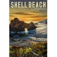 thumbnail image 4 of Shell Beach, California, Coast at Sunset, Kayakers (1000 Piece Puzzle, Size 19x27, Challenging Jigsaw Puzzle for Adults and Family, Made in USA), 4 of 4