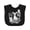 AB-Black, variant on Inktastic Woodland Animals First Birthday Boys or Girls Baby Bib