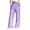 Purple, variant on WXLWZYWL Plus Size Wide Leg Pants for Women Striped High Waisted Baggy Drawstring Lightweight Loose Fit Flare Leggings Sweatpants