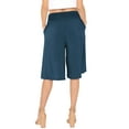 thumbnail image 3 of Stretch Is Comfort Women's and Plus Size Stretch (Rayon) Cropped Gaucho with Pockets| Small- 5x, 3 of 6