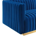 thumbnail image 4 of Conjure Channel Tufted Performance Velvet Left-Arm Chair, 4 of 4