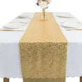 thumbnail image 2 of SAYOO Tablecloth Rectangular Shiny Sequins Embellished Table Runner, 2 of 7