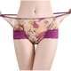 thumbnail image 2 of Puntoco Bragas para mujer de cintura alta con estampado de flores y encaje, cintura media, alta elasticidad, realce de glúteos, culturismo, 2 of 3