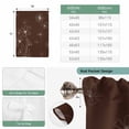 thumbnail image 6 of Brown Balloon Curtains 63 Inch Length for Living Room/Bedroom, Spring Flora Rod Pocket Privacy Door Curtains Decorative Tie Up Shade for Window 52"x63", 6 of 8
