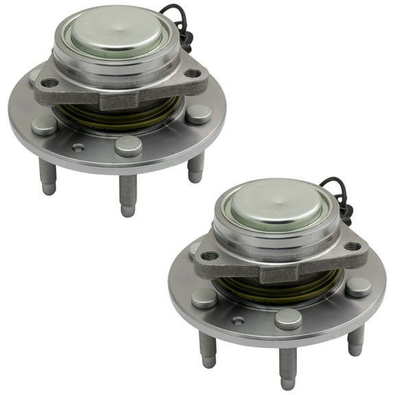 TRQ Front Wheel Bearing & Hub Assembly LH RH Pair for Cadillac Chevy GMC Truck BHA52122