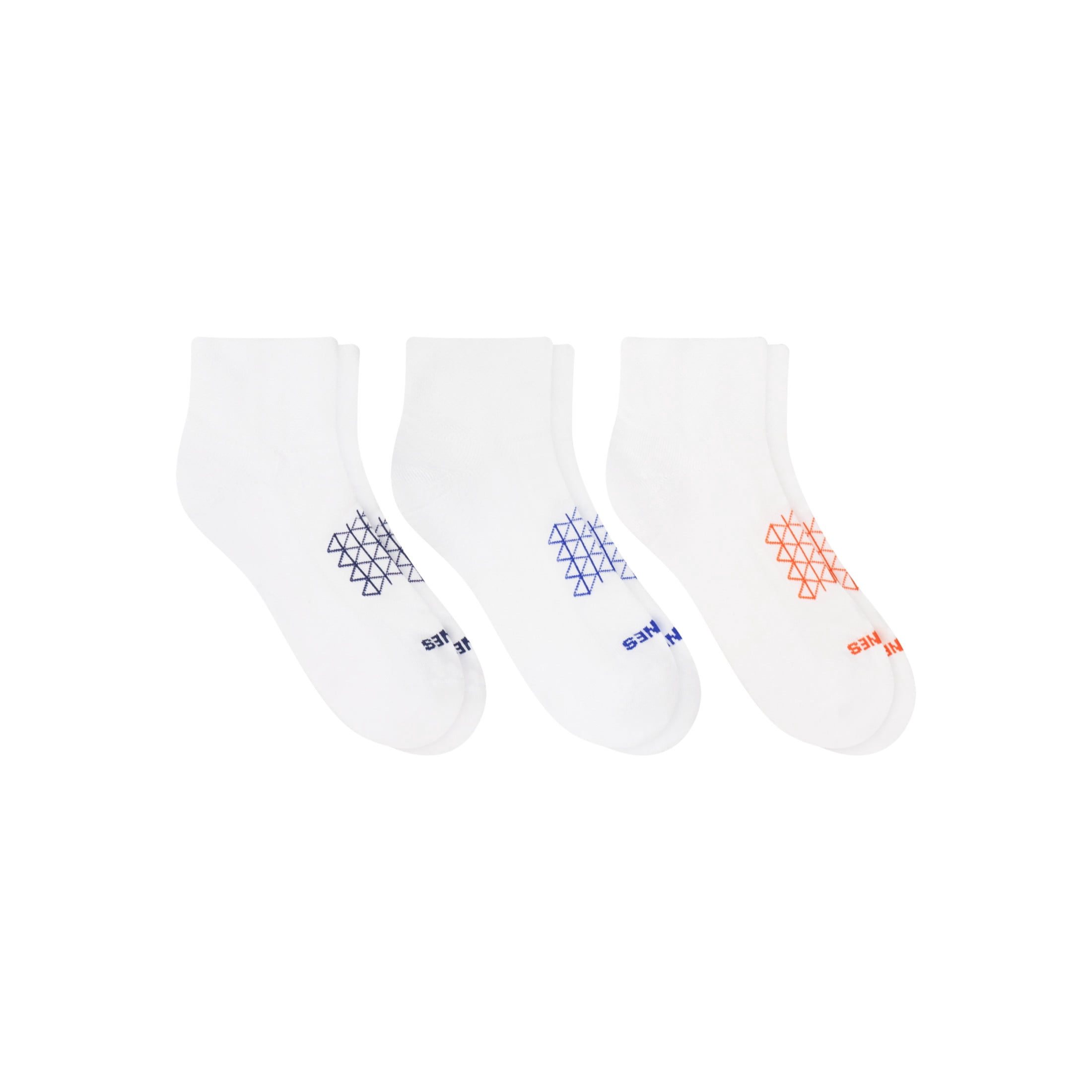 Hanes Mens Ankle Socks Value Pack, 3-Pack, Absolute Run Quarter Socks for Men, Moisture-Wicking, Cushioned