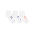 thumbnail image 3 of Hanes Mens Ankle Socks Value Pack, 3-Pack, Absolute Run Quarter Socks for Men, Moisture-Wicking, Cushioned, 3 of 7