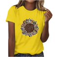 thumbnail image 4 of Birdeem Womens Casual Print Pullover Round Neck Short Sleeved Top, 4 of 9