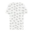 thumbnail image 5 of ALLLIST Womens Tops Clearance Under $10 White V-Neck Button Graphic Short Sleeve T-Shirts Women Blouses XL, 5 of 5