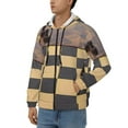 thumbnail image 3 of Goofa Chess Board With Pawns Pattern Mens Full-zip Hoodie, Zip-up Pullover Hooded Sweatshirt, Kangaroo Pocket Hoodie Ideal for Daily Wear, Travel, and Home-Large, 3 of 5