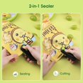 thumbnail image 2 of Mini - bag sealer machine, 2 in 1 snack heat sealer machine, portable refillable plastic bag sealer, portable vacuum bag sealer machine, 2 of 5