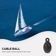 thumbnail image 4 of SWETRACE Bouée d'Ancre pour Protection de Bateau Bouée Marine en Caoutchouc Noir 1Pcs, 4 of 5