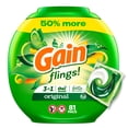 thumbnail image 1 of Gain Flings Detergente en C&aacute;psulas Aroma Original, 81 unidades Gain NA, 1 of 9
