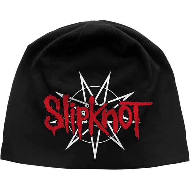 Slipknot - Gorro Beanie Estrella de 9 Puntas para Adultos Unisex (Negro)