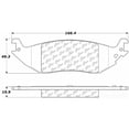 thumbnail image 2 of Centric Parts 106.10460 Rear Brake Pad, 2 of 4