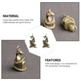 thumbnail image 4 of MasteelfCA 2PCS Brass Retro Ingot Snake Keychain Pendant Old Treatment Keychain Pendant, 4 of 8