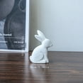 thumbnail image 3 of Easter Wooden Rabbit Figurine 1Pc, Home Decor For Children's Room Desktop, Creative Window Display & Photography Prop, Easter Themed Wooden Craft Decoration, 3 of 6