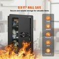 thumbnail image 2 of Wall Safe 25.59", In-Wall Safe with Keypad, 3 Shelves & Key Holders - Q235 Steel, 2 of 7