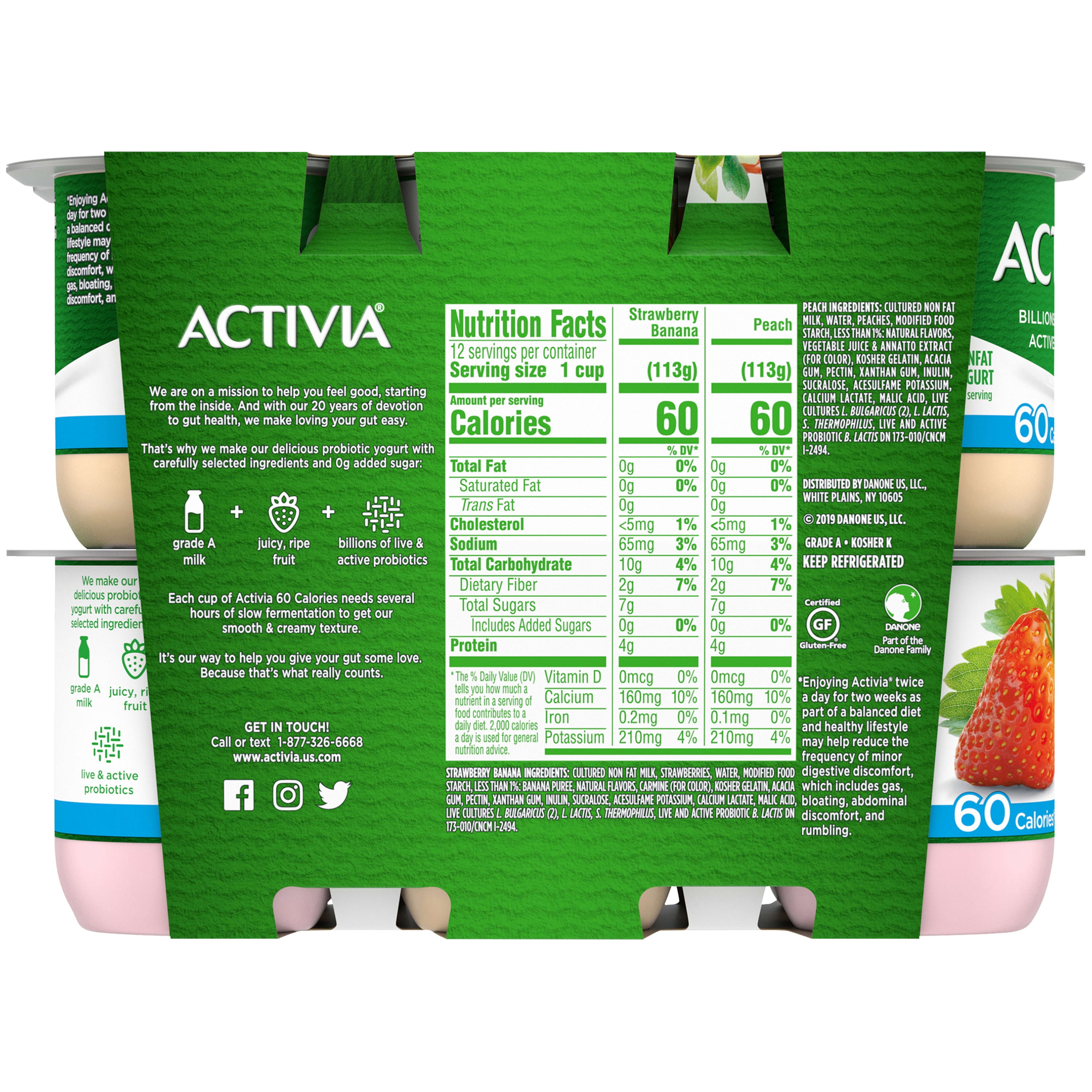 Activia Yoghurt Persika 4-p - Köp online 