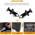 thumbnail image 5 of GOOACC 70Pcs Engine Under Cover Splash Shield Guard Body Bolts Bumper Fender Liner Push Retainer Fastener Rivet Clips, Nylon, 5 of 7