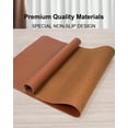 thumbnail image 3 of Leather Desk Pad, Extended Gaming Mouse Pad, Desk Keyboard Mat, Waterproof Desk Writing Pad, Desk Accessories for Office and Home (27.6" x 13.8", Light Brown), 3 of 8