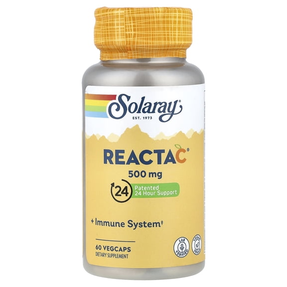 Reacta-C 500mg w/Bioflavonoids by Solaray - 60 Capsules