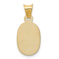 thumbnail image 4 of Finest Gold 14K Yellow Gold Polished Diamond-Cut Corpus Oval Pendant, 4 of 4