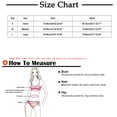 thumbnail image 3 of UTSJKR Women's Bikini Sets Halter Triangle Top Push Up Backless Low Rise Cheeky Swimwear Color Block Two Piece Bathing Suit Red L, 3 of 6