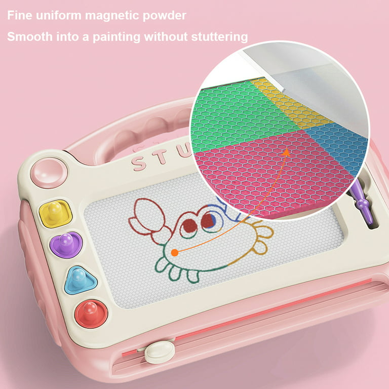  Magnetic Drawing Board Erasable for Kids - Gifts Toys for  Toddlers Girls Writing Sketching Pad - Gift Toy Birthday Present - Travel  Size (Pink) : Toys & Games