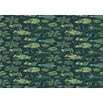 thumbnail image 1 of Ahgly Company Machine Washable Indoor Rectangle Transitional Deep Teal Green Area Rugs, 2' x 5', 1 of 7