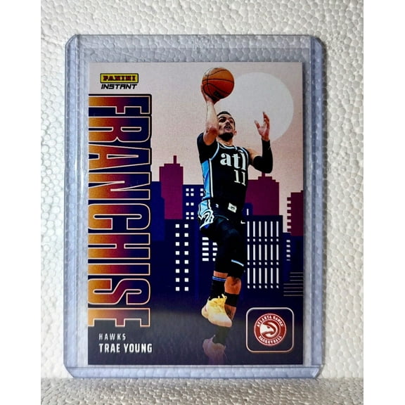 Trae Young 2023-24 NBA #27 Franchise Basketball Card Atlanta Hawks 1/485