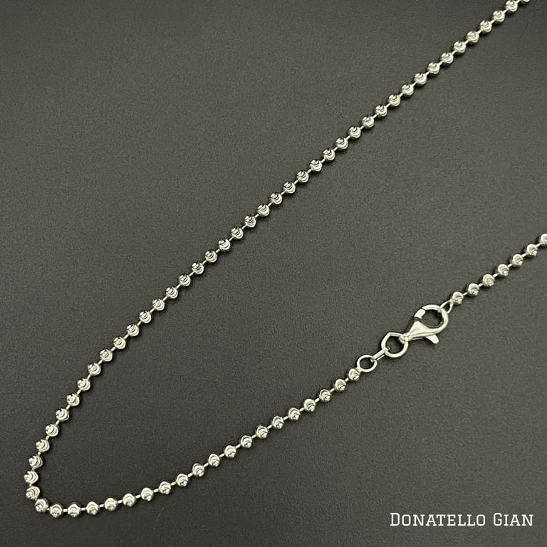 2mm Sterling Ball Chains - 16 2mm Sterling Ball Chains - 16