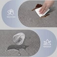thumbnail image 7 of Kitchen mats for Floor, 2PCS Kitchen Rugs Non-Slip Water and Oil Absorbent Runner Rugs for Kitchen, Floor, Office, 17.3"x30"+17.3"x47", Grey, 7 of 7