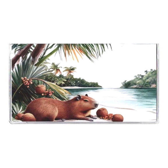 2 Year USA Made Capybara Pocket Calendar 2026 2027 Planner with Note Pad