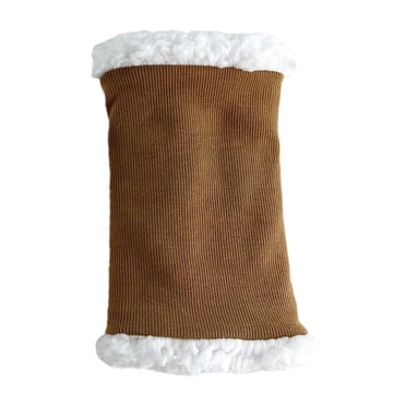 Bunblic Couvre-Oreilles de Chien Protection des Oreilles Foulard Costume d'Hiver, Couvre-Oreilles Silencieux pour Chiens Marron