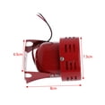 thumbnail image 4 of Techinal 1950s 12V Car Truck Motorcycle Driven RED Air Raid Siren Horn Alarm 50's, 4 of 7