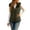 Army Green, variant on Cekizud Womens Puffer Vest Winter Hooded Faux Fur Trim Puffer Jacket Sleeveless Zip Up Slim Fit Warm Coat with Pockets, S-2XL