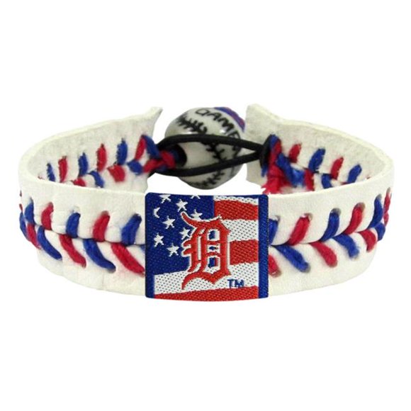 Baseball Stars & Stripes Detroit Tigers Bracelet