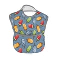 thumbnail image 2 of Hirioo Fruit Ice Cream for Baby Waterproof Pocket Bib Adjustable Closed for Babies Toddlers with Large Pocket 6-24Months, 2 of 8