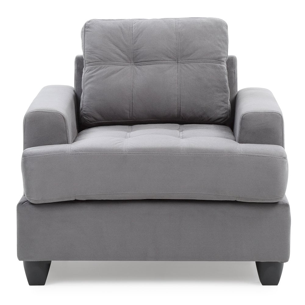 Glory Furniture Sandridge Accent Chair in Gray Color
