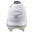 thumbnail image 5 of Mizuno Mizuno Sweep 5 Low Women's Metal Softball Cleat, Size 8.5, White (0000), 5 of 5