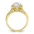 thumbnail image 2 of Solid 10k Yellow Gold CZ Cubic Zirconia Anniversary Ring Band Size 8, 2 of 6