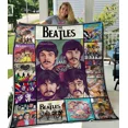 thumbnail image 3 of Manta de franela suave con diseño de banda de rock y música, manta con la firma de los Beatles, póster artístico suave, colcha, sofá, funda de aire acondicionado, 3 of 5