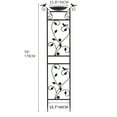 thumbnail image 4 of Dextrus Outdoor Garden Trellises with Bird Bath Bowl,2 Pack Black Metal Trellis,Ideal for Outdoor Climbing Plants, Decorative Rustproof Trellis for Patio and Garden, 4 of 6