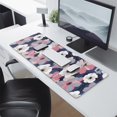 thumbnail image 2 of Long Mouse Pads for Desk,Pioneer Flower Floral Print Pattern Desk Mats on Top Of Desks, Desk Mouse Pad Extra Large with 3mm Non-Slip Base and Stitched Edge for Gaming,Office,Work,Home 31.5"x11.8", 2 of 6