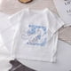 thumbnail image 3 of Camiseta infantil Cinnamoroll con combinación de letras y nombres, Sanrio Kawaii, ropa informal de dibujos animados, camisetas para niños y niñas, 3 of 5